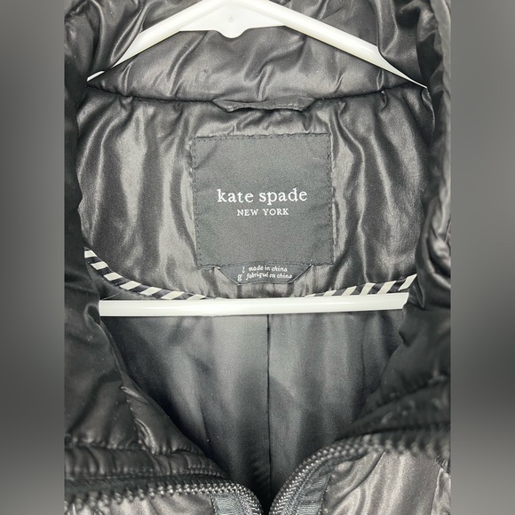 Kate Spade Black Puffer Quilted Vest - Picture 3 of 5